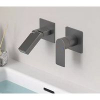Basin Mixer -  Wall Mounted Bathtub Bathroom Faucet Single Handle Mixer Tap
